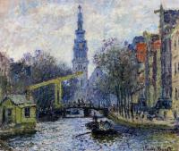 Monet, Claude Oscar - Canal in Amsterdam